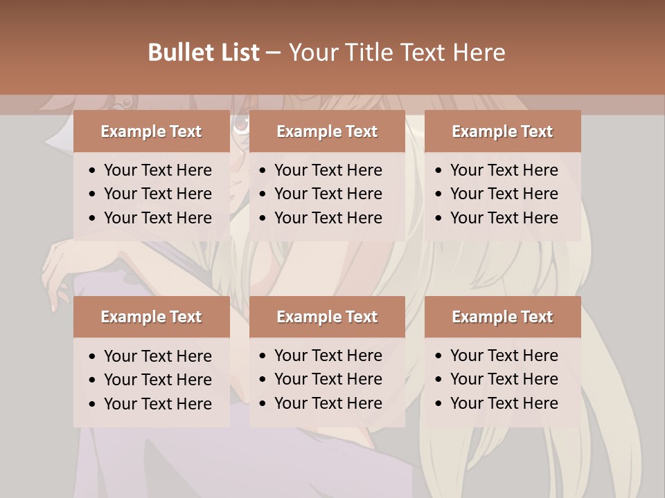 A Couple Of Anime Characters Hugging Each Other PowerPoint Template