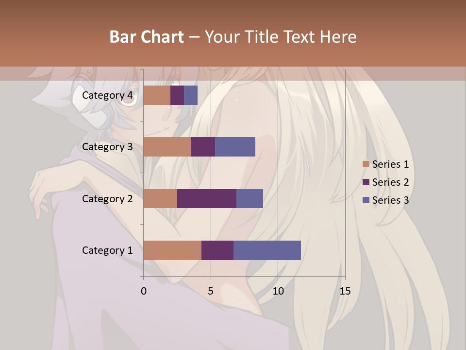 A Couple Of Anime Characters Hugging Each Other PowerPoint Template
