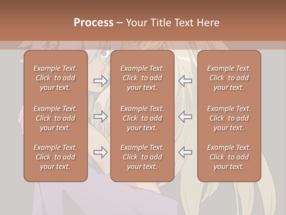 A Couple Of Anime Characters Hugging Each Other PowerPoint Template