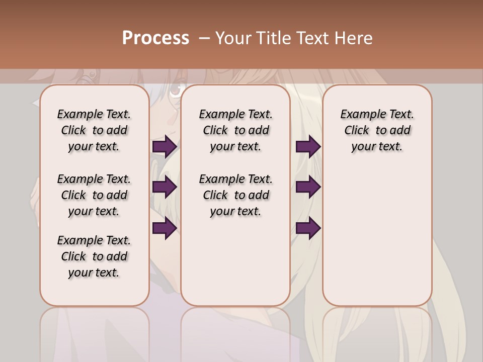 A Couple Of Anime Characters Hugging Each Other PowerPoint Template