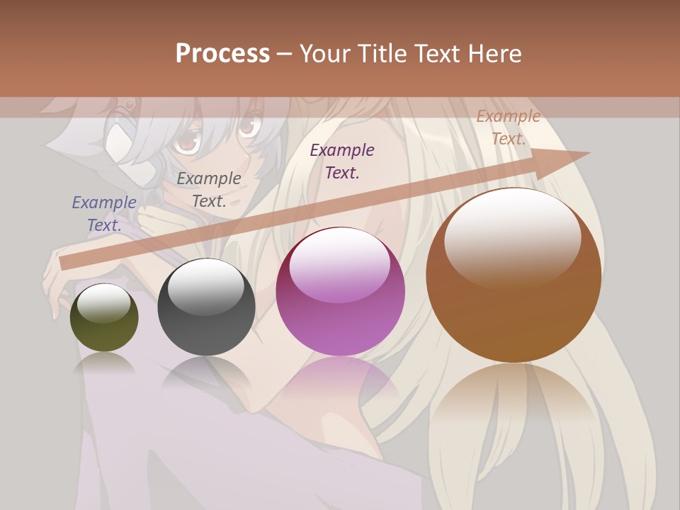 A Couple Of Anime Characters Hugging Each Other PowerPoint Template