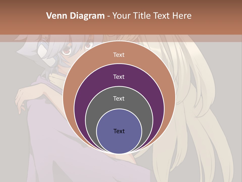 A Couple Of Anime Characters Hugging Each Other PowerPoint Template