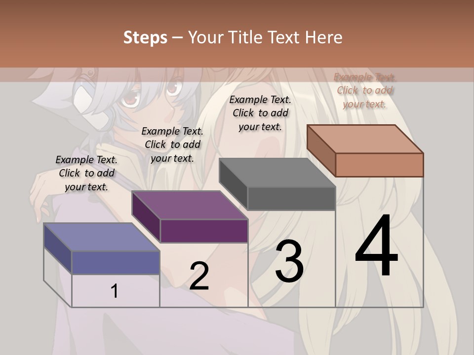 A Couple Of Anime Characters Hugging Each Other PowerPoint Template