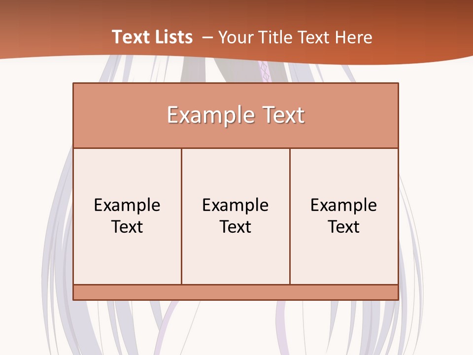 A Girl In A Purple Dress With Long White Hair PowerPoint Template