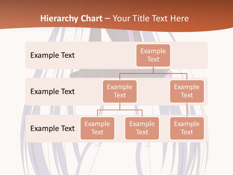 A Girl In A Purple Dress With Long White Hair PowerPoint Template