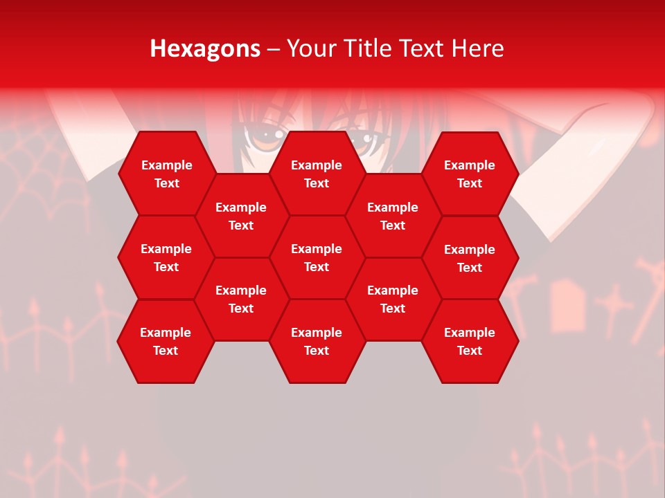 A Woman With Red Hair Is Holding Her Hands Behind Her Head PowerPoint Template