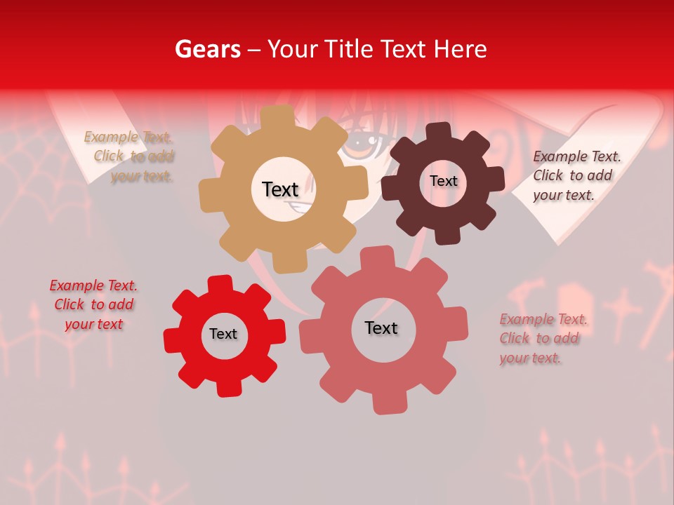 A Woman With Red Hair Is Holding Her Hands Behind Her Head PowerPoint Template