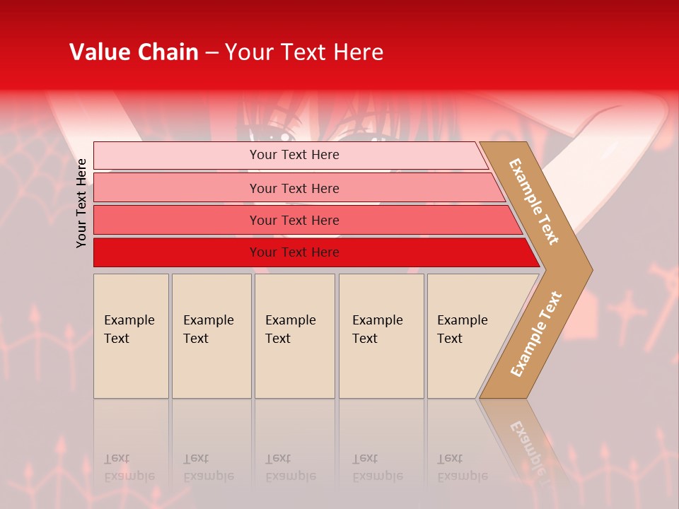 A Woman With Red Hair Is Holding Her Hands Behind Her Head PowerPoint Template