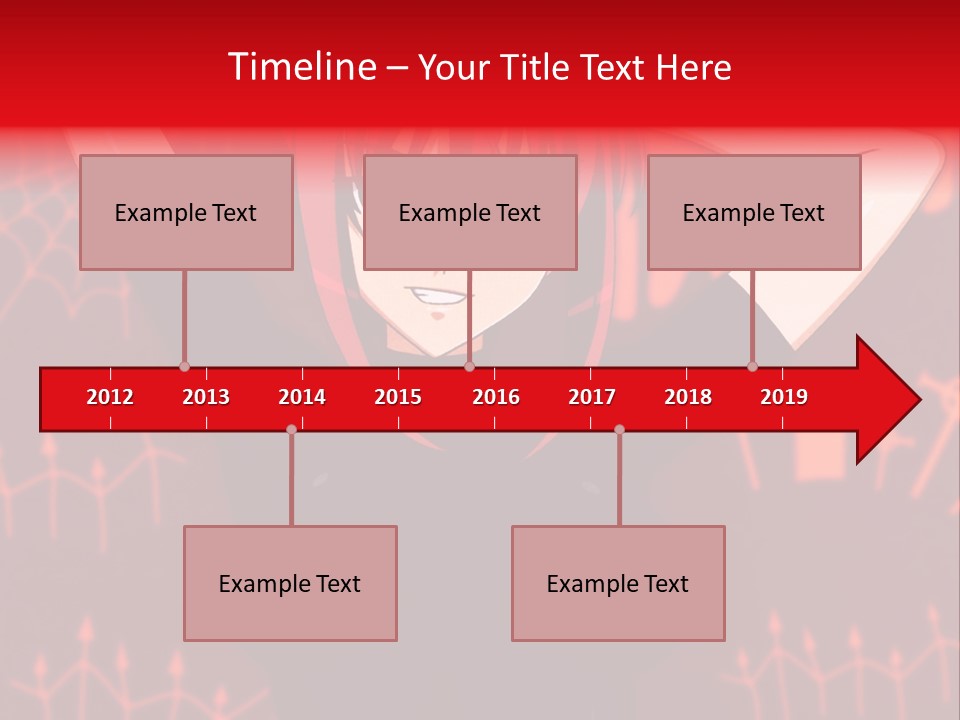 A Woman With Red Hair Is Holding Her Hands Behind Her Head PowerPoint Template