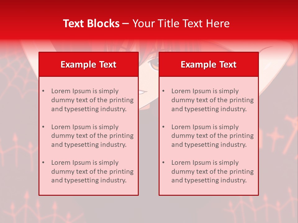 A Woman With Red Hair Is Holding Her Hands Behind Her Head PowerPoint Template