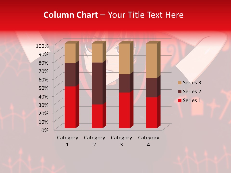 A Woman With Red Hair Is Holding Her Hands Behind Her Head PowerPoint Template