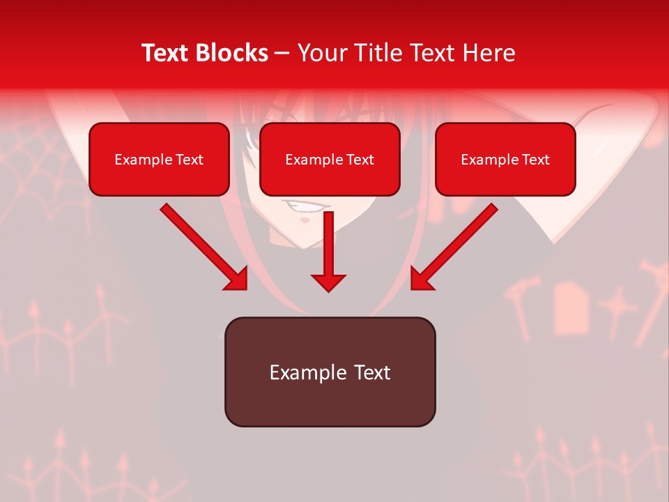 A Woman With Red Hair Is Holding Her Hands Behind Her Head PowerPoint Template