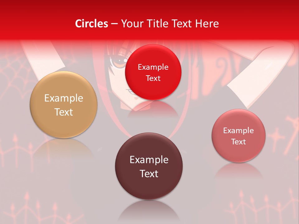 A Woman With Red Hair Is Holding Her Hands Behind Her Head PowerPoint Template