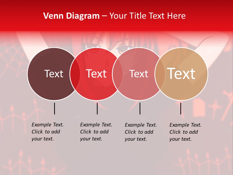 A Woman With Red Hair Is Holding Her Hands Behind Her Head PowerPoint Template