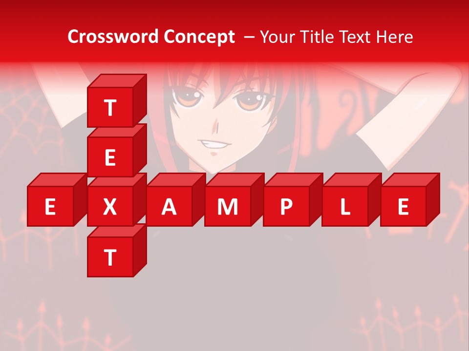 A Woman With Red Hair Is Holding Her Hands Behind Her Head PowerPoint Template