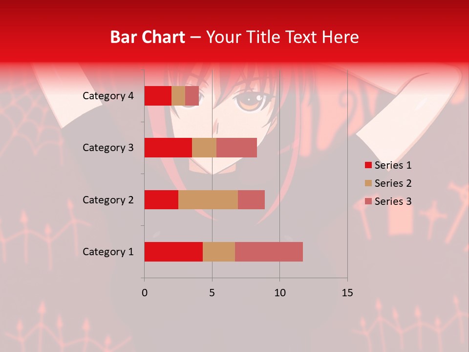 A Woman With Red Hair Is Holding Her Hands Behind Her Head PowerPoint Template