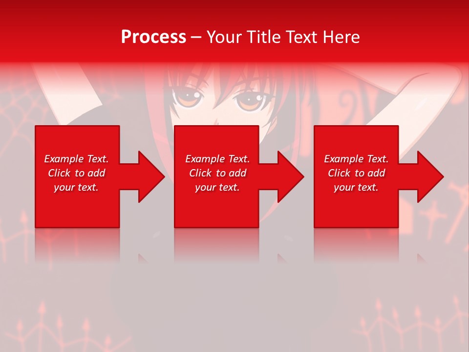 A Woman With Red Hair Is Holding Her Hands Behind Her Head PowerPoint Template