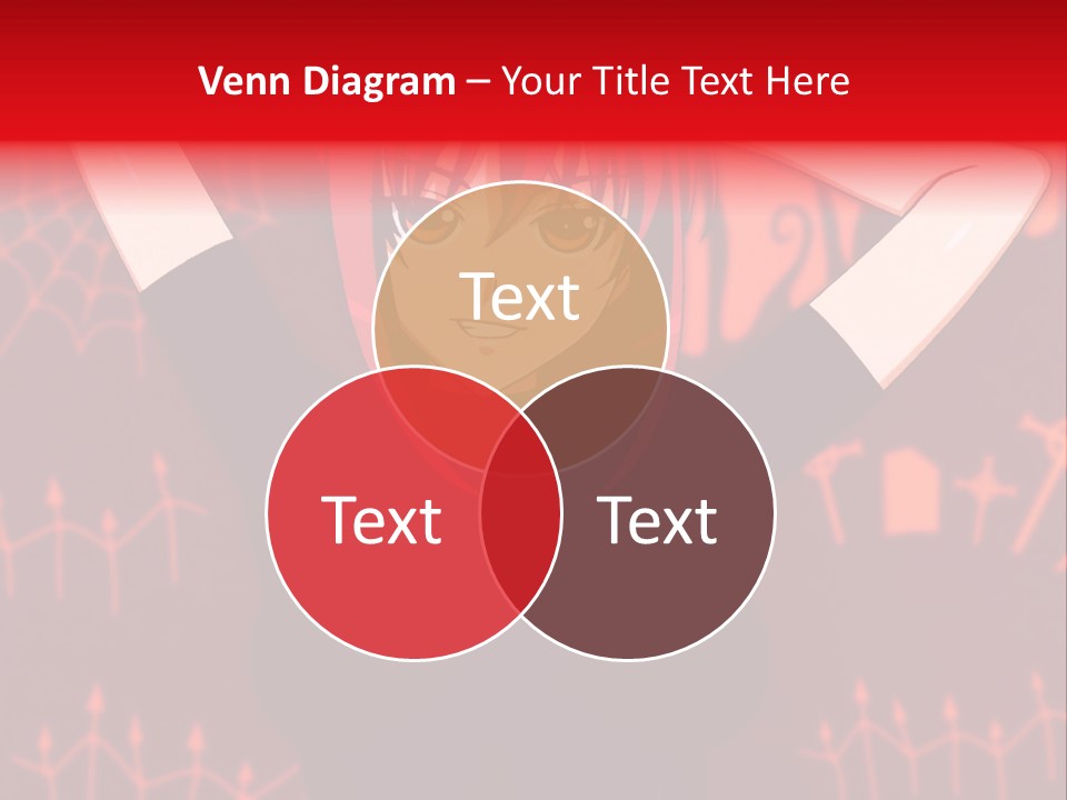 A Woman With Red Hair Is Holding Her Hands Behind Her Head PowerPoint Template