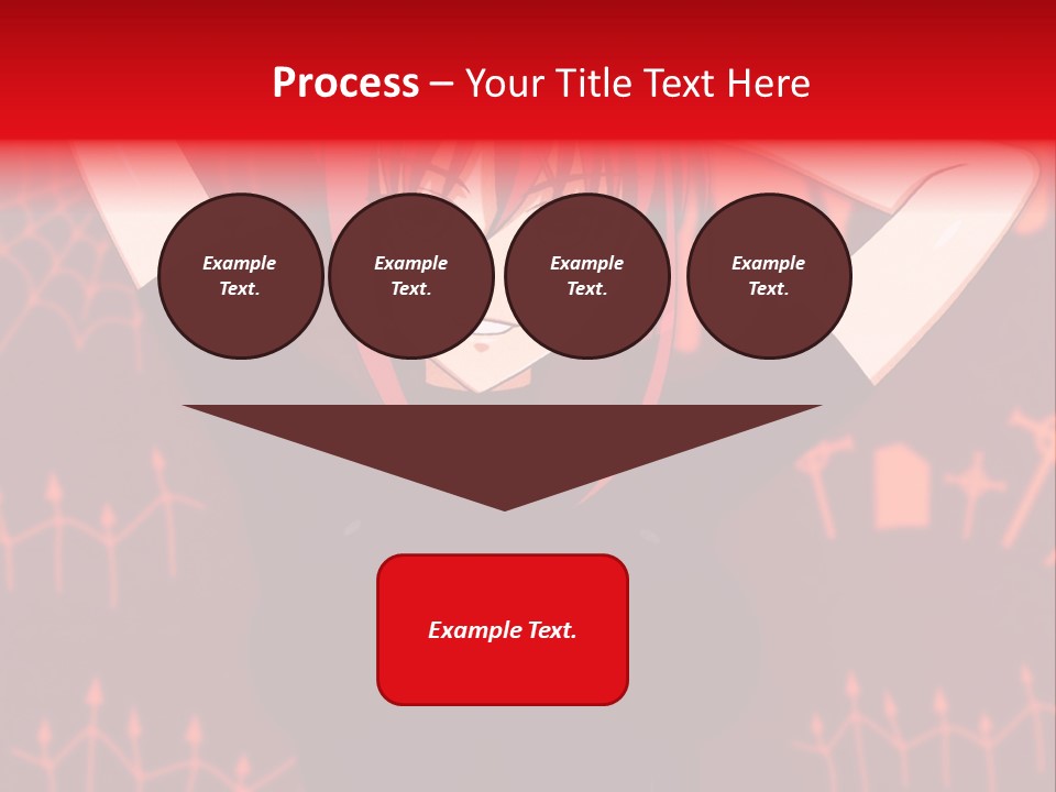 A Woman With Red Hair Is Holding Her Hands Behind Her Head PowerPoint Template