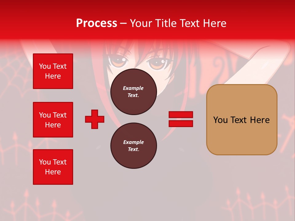A Woman With Red Hair Is Holding Her Hands Behind Her Head PowerPoint Template