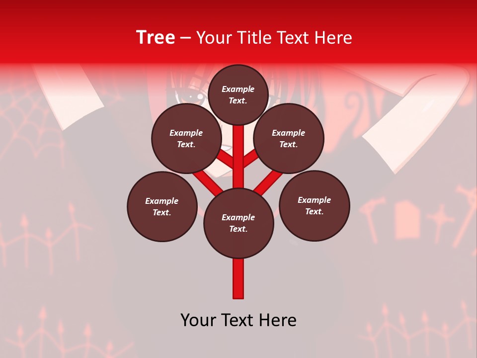 A Woman With Red Hair Is Holding Her Hands Behind Her Head PowerPoint Template