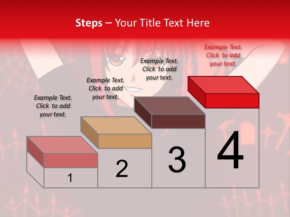 A Woman With Red Hair Is Holding Her Hands Behind Her Head PowerPoint Template