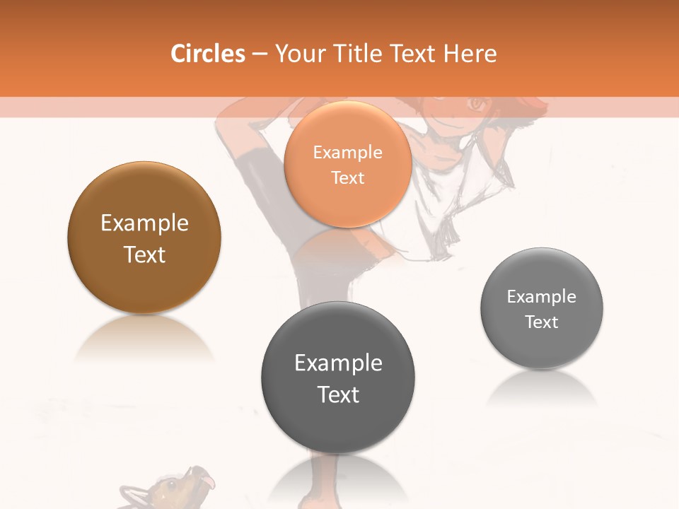 A Person Doing Yoga With A Dog On The Ground PowerPoint Template