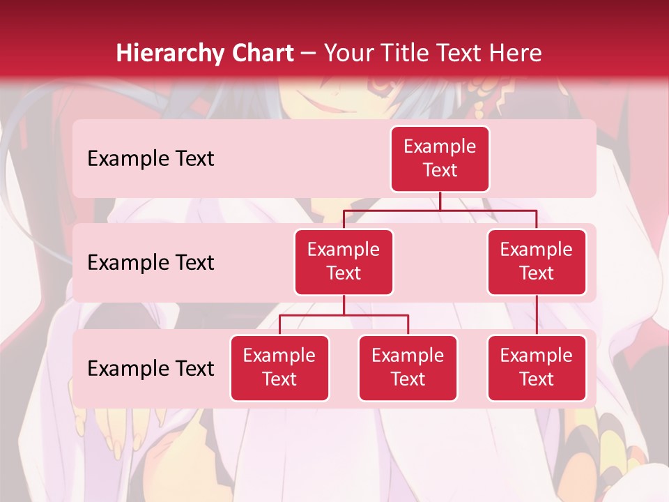 A Woman With Blue Hair Sitting On A Chair PowerPoint Template