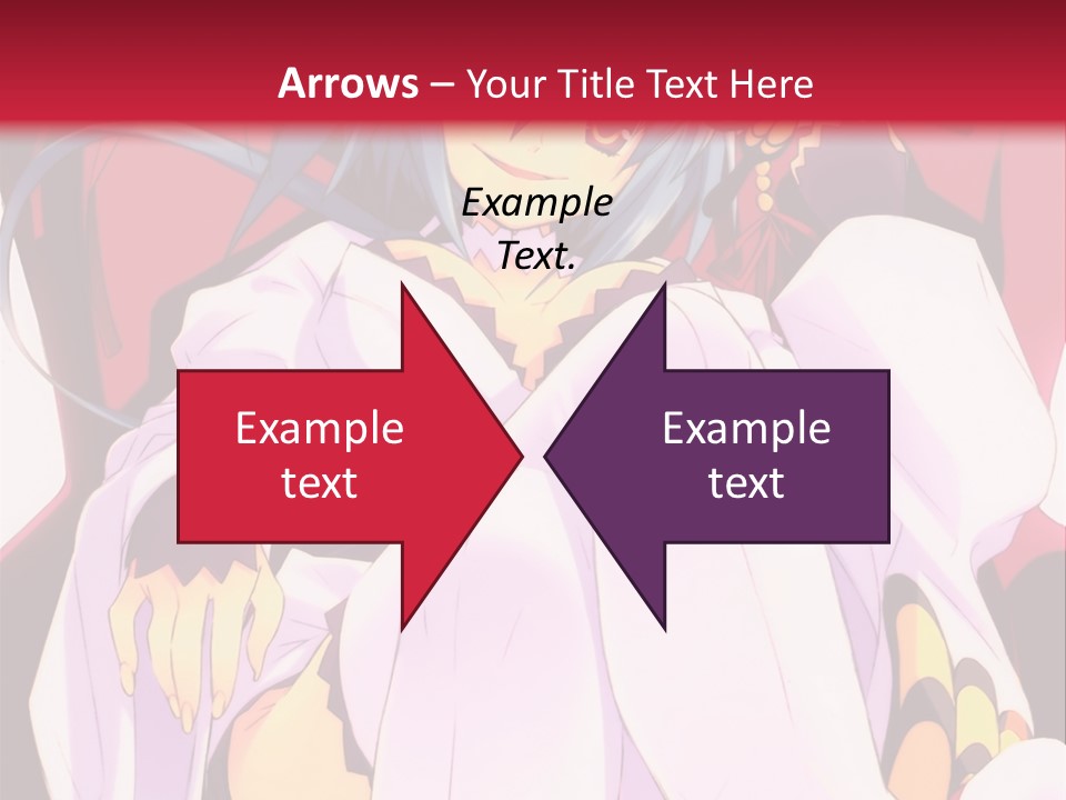 A Woman With Blue Hair Sitting On A Chair PowerPoint Template