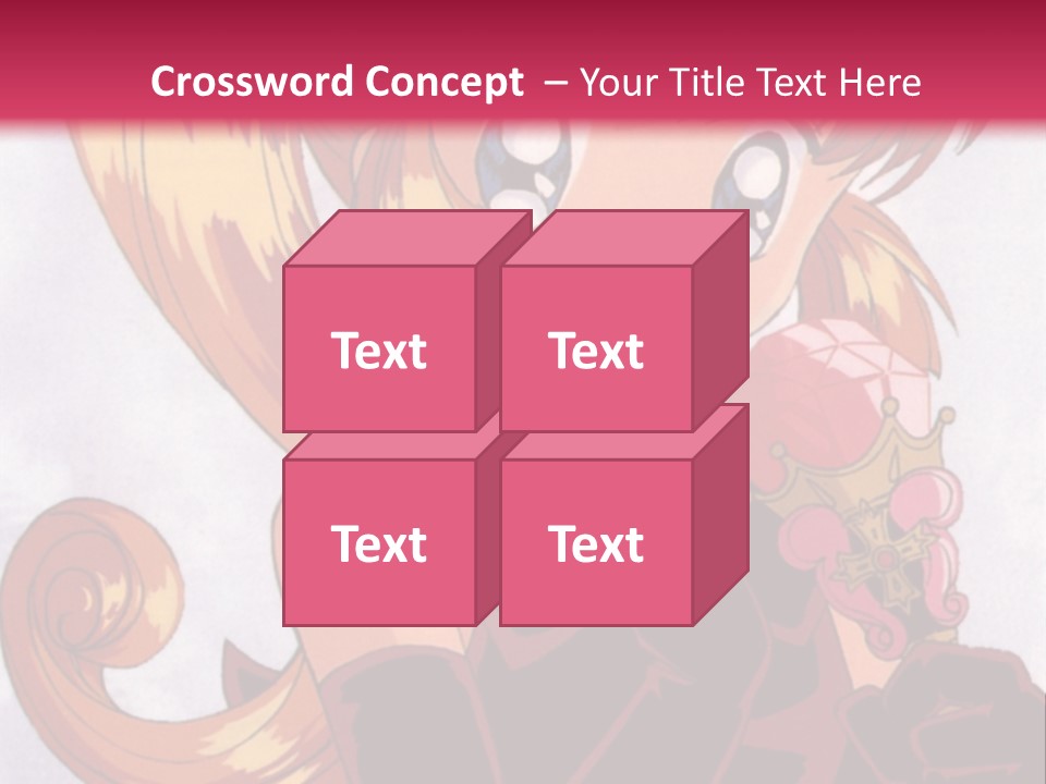 A Woman In A Pink Dress Holding A Rose PowerPoint Template