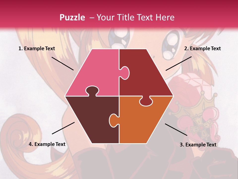 A Woman In A Pink Dress Holding A Rose PowerPoint Template