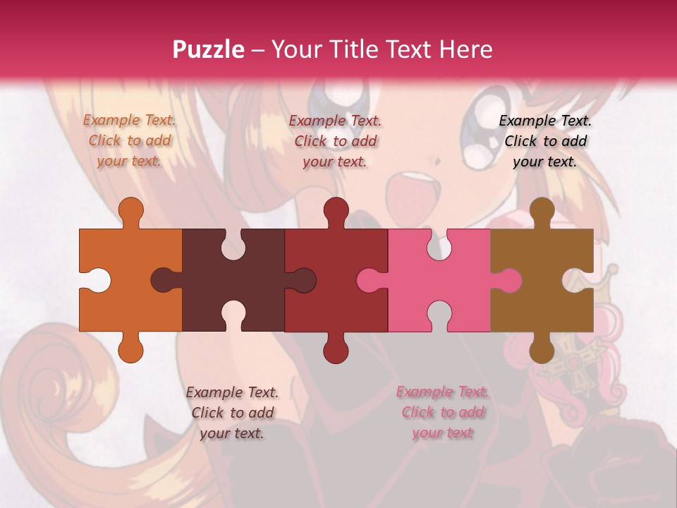 A Woman In A Pink Dress Holding A Rose PowerPoint Template