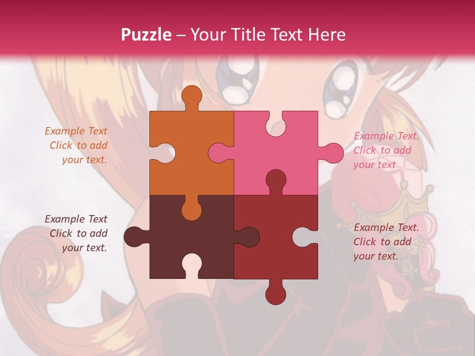 A Woman In A Pink Dress Holding A Rose PowerPoint Template