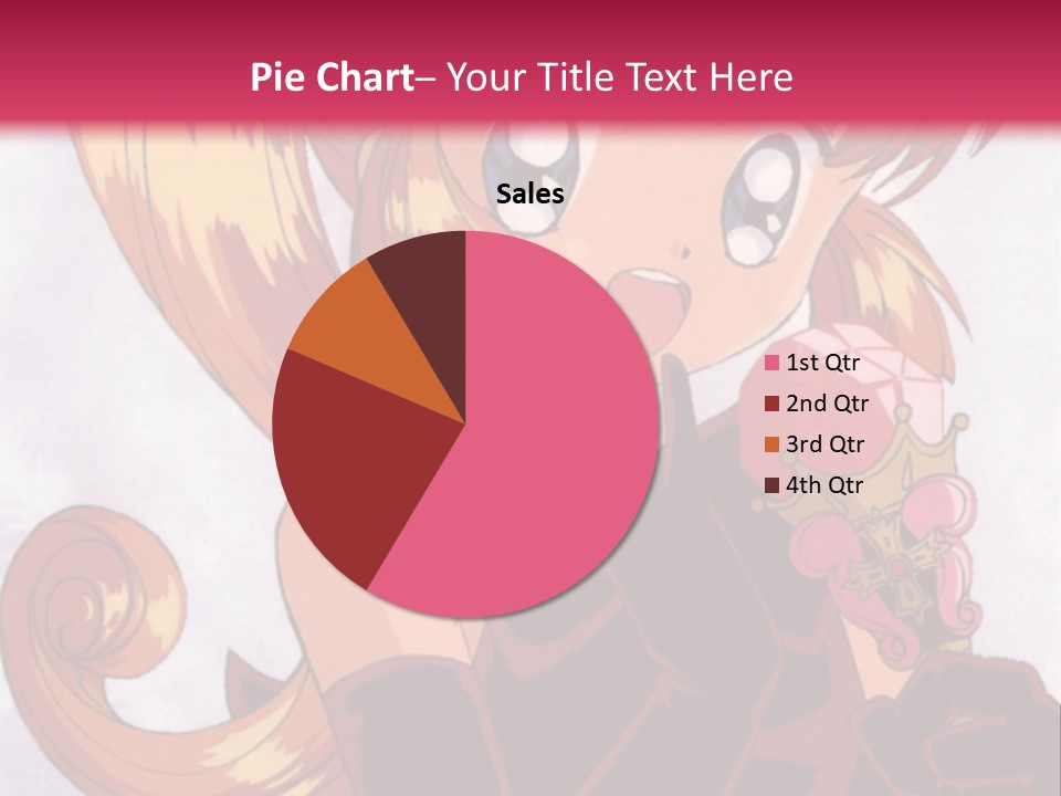 A Woman In A Pink Dress Holding A Rose PowerPoint Template