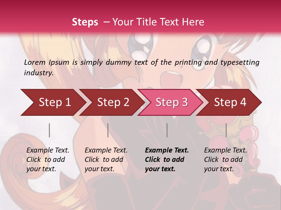 A Woman In A Pink Dress Holding A Rose PowerPoint Template