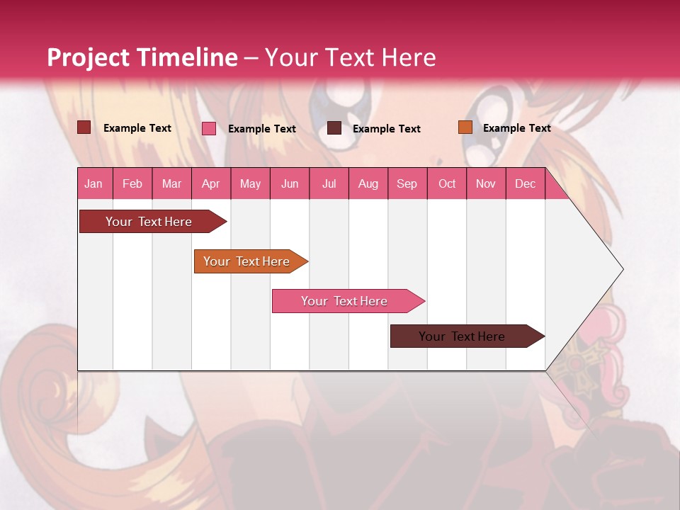 A Woman In A Pink Dress Holding A Rose PowerPoint Template