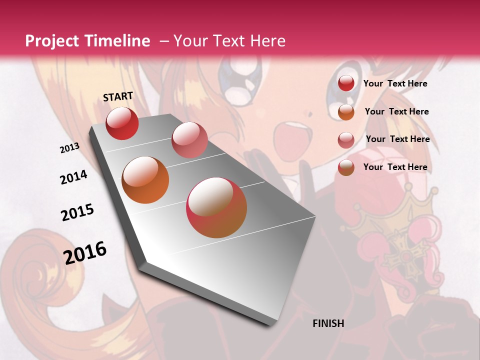 A Woman In A Pink Dress Holding A Rose PowerPoint Template