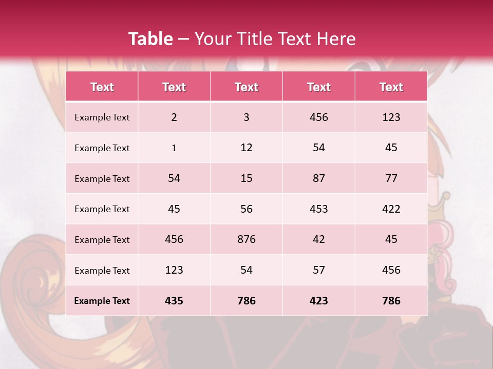 A Woman In A Pink Dress Holding A Rose PowerPoint Template