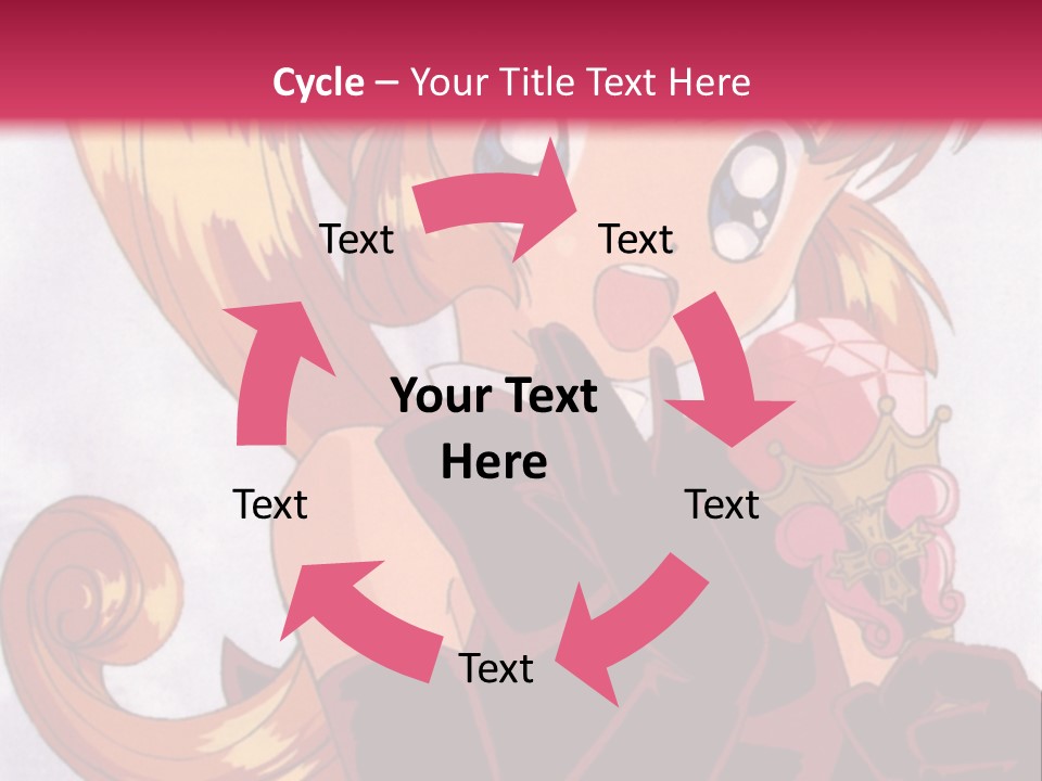 A Woman In A Pink Dress Holding A Rose PowerPoint Template