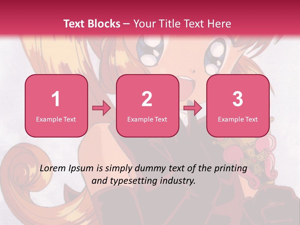 A Woman In A Pink Dress Holding A Rose PowerPoint Template