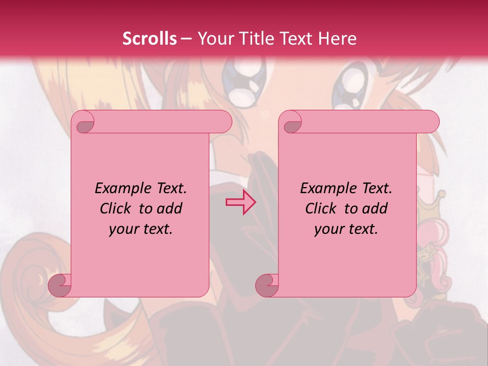 A Woman In A Pink Dress Holding A Rose PowerPoint Template