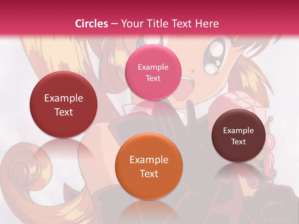 A Woman In A Pink Dress Holding A Rose PowerPoint Template