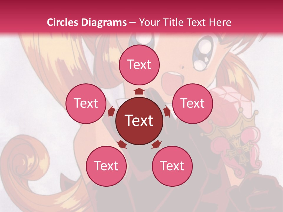 A Woman In A Pink Dress Holding A Rose PowerPoint Template