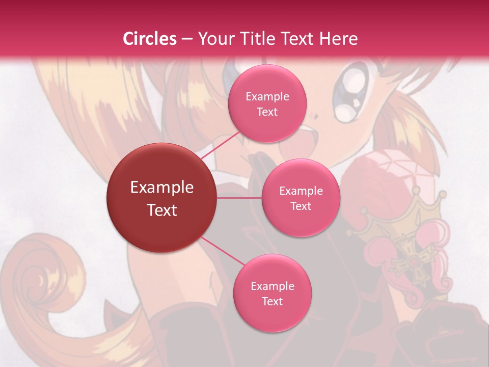 A Woman In A Pink Dress Holding A Rose PowerPoint Template