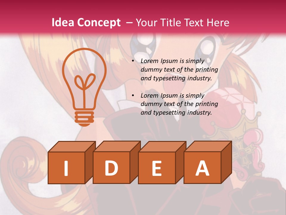 A Woman In A Pink Dress Holding A Rose PowerPoint Template