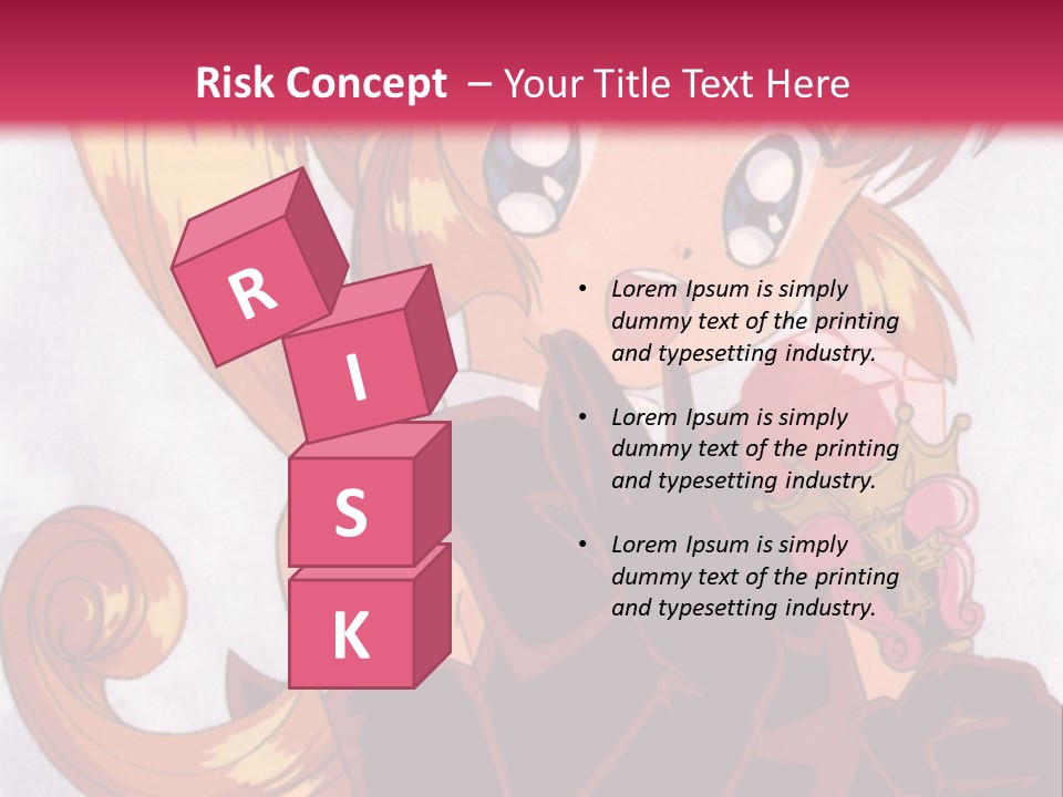 A Woman In A Pink Dress Holding A Rose PowerPoint Template