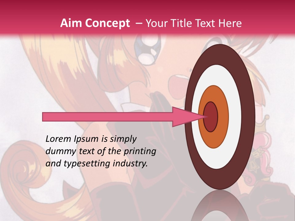 A Woman In A Pink Dress Holding A Rose PowerPoint Template