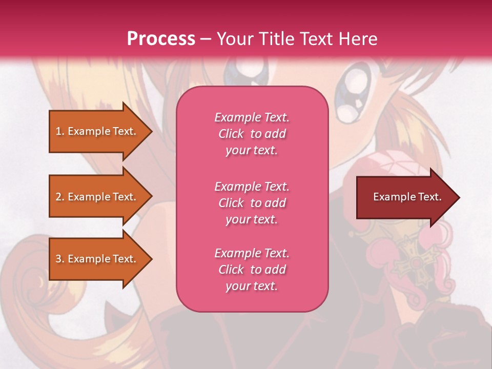 A Woman In A Pink Dress Holding A Rose PowerPoint Template