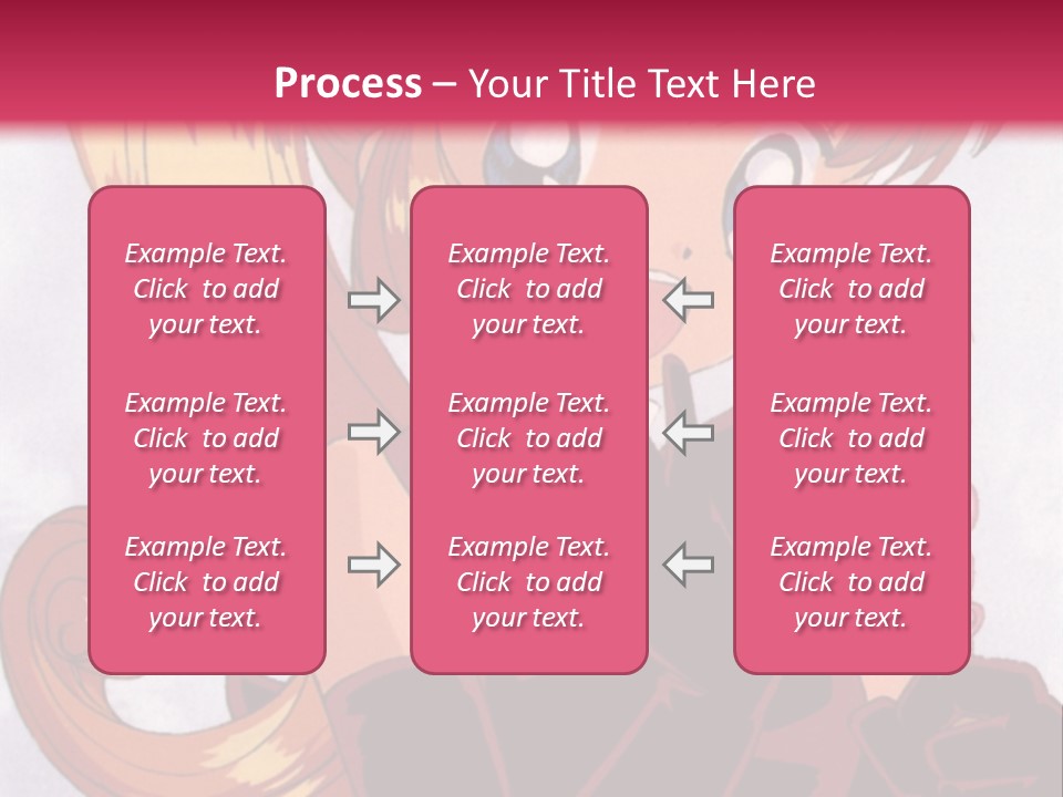 A Woman In A Pink Dress Holding A Rose PowerPoint Template
