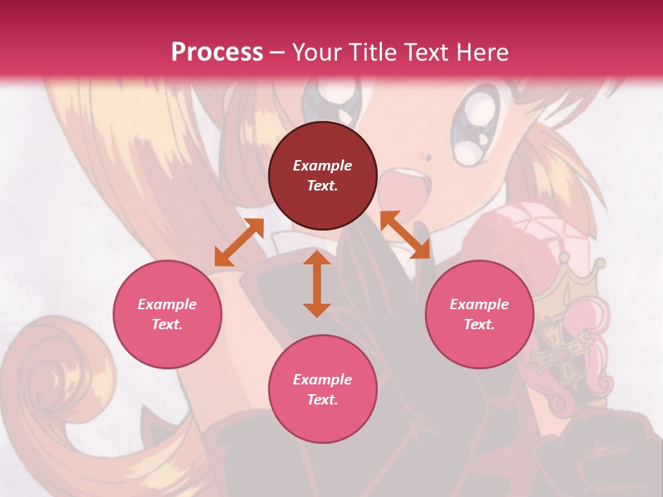 A Woman In A Pink Dress Holding A Rose PowerPoint Template